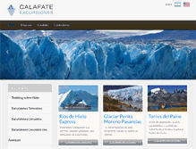 Tablet Screenshot of calafateexcursiones.com